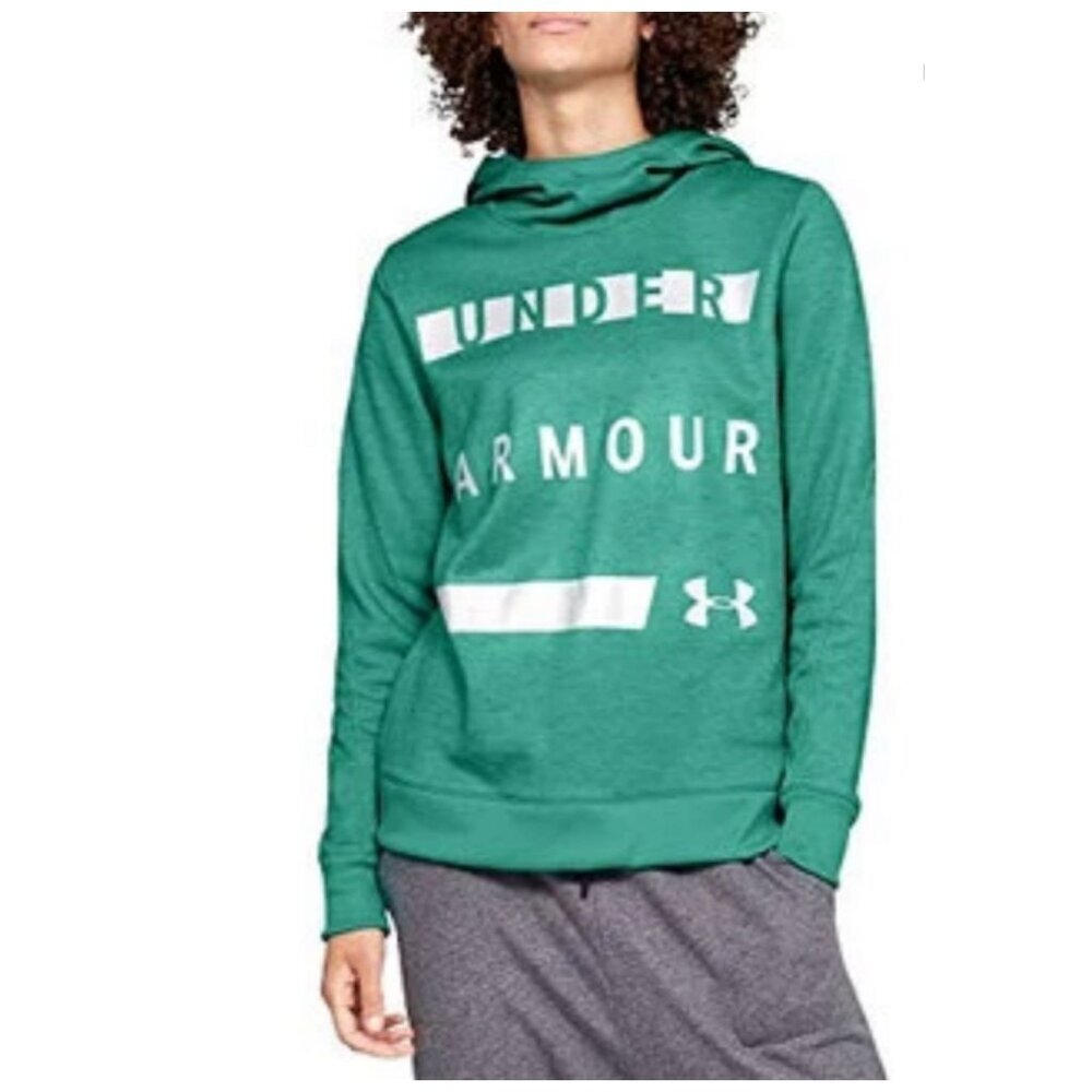Under Armour Fleece Pullover Hoodie in Green UNISEX Sz XS